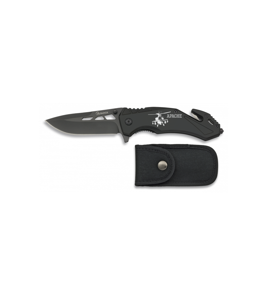 navaja albainox seguridad negra. h: 8.8