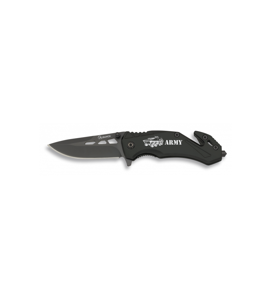 navaja Albainox seguridad negra. h:5.8