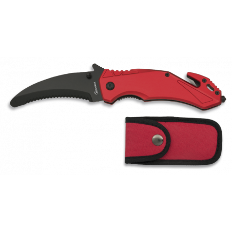 Navaja seguridad Roja Albainox. H: 8.5