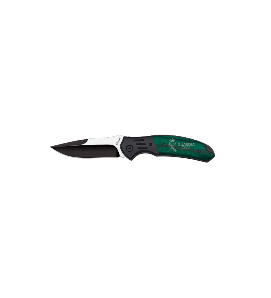 Navaja Albainox negra / stamina verde