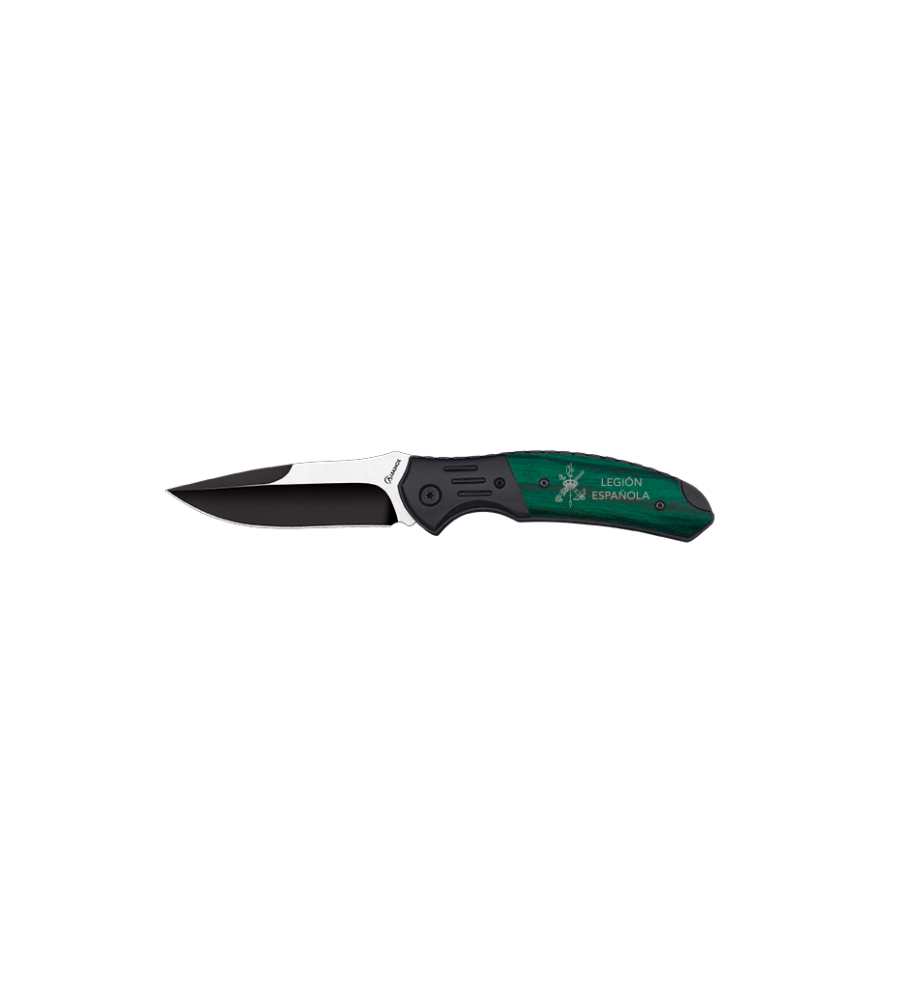 Navaja Albainox negra / stamina verde H.