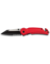 navaja albainox roja. SEG-2  con funda.