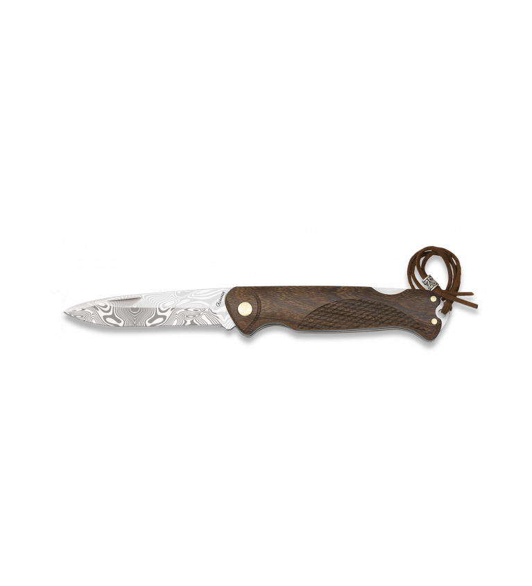 navaja albainox madera  hoja:8 cm