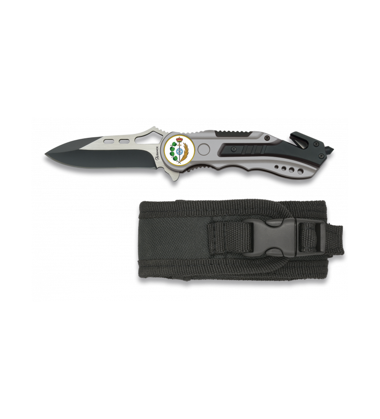 Navaja Albainox gris sin sierra. h:6.5
