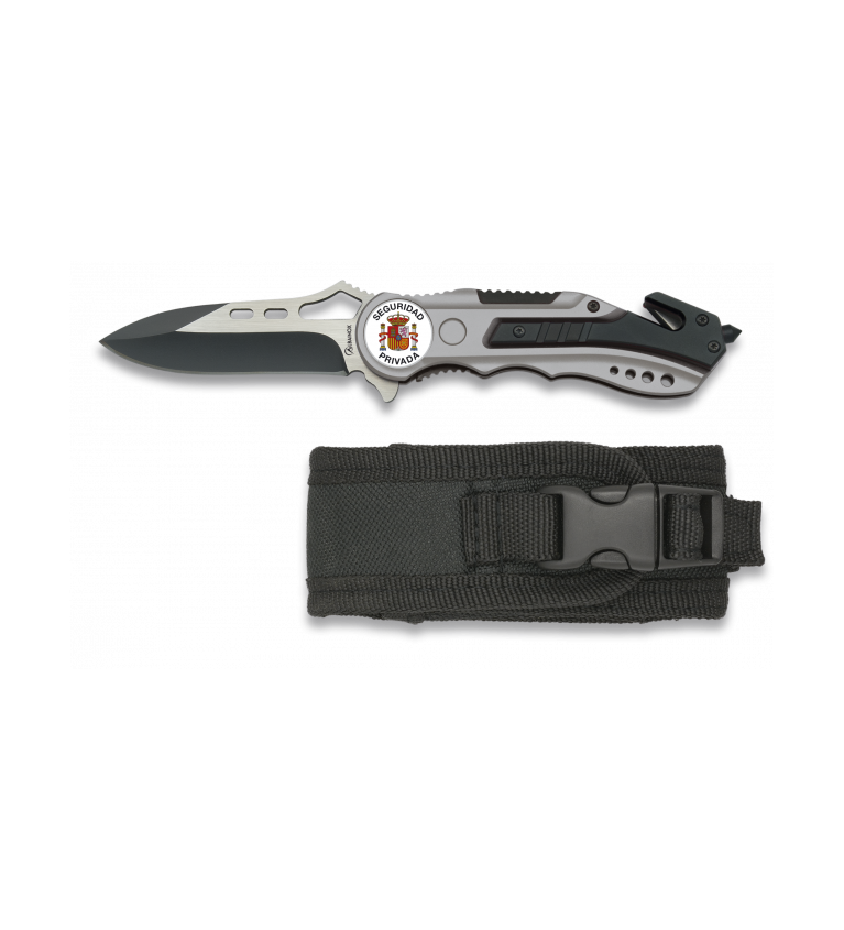 Navaja Albainox gris sin sierra. h:6.5