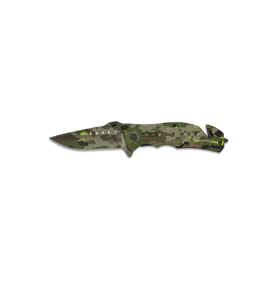 Navaja Albainox  Camo Verde. H: 8