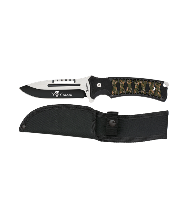 Cuchillo deportivo Albainox negro encord