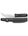 cuchillo TOKISU con funda de piel. 15.3