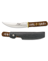 cuchillo Tokisu funda piel CNC encordado