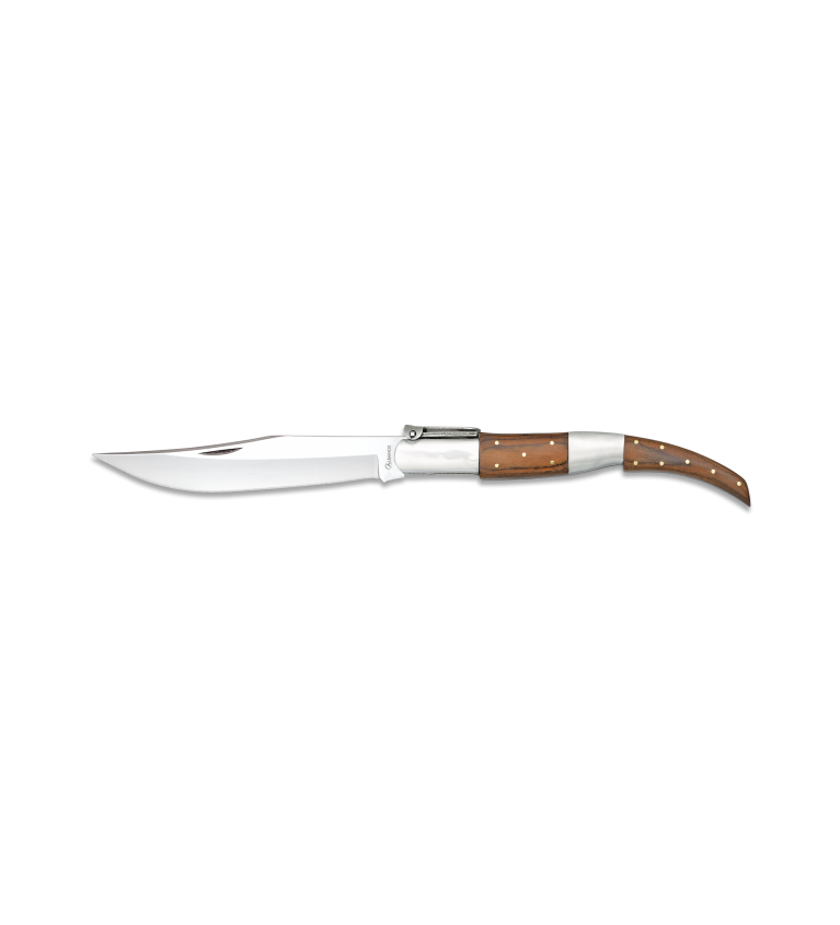 navaja arabe. madera roja. hoja 16.9 cm